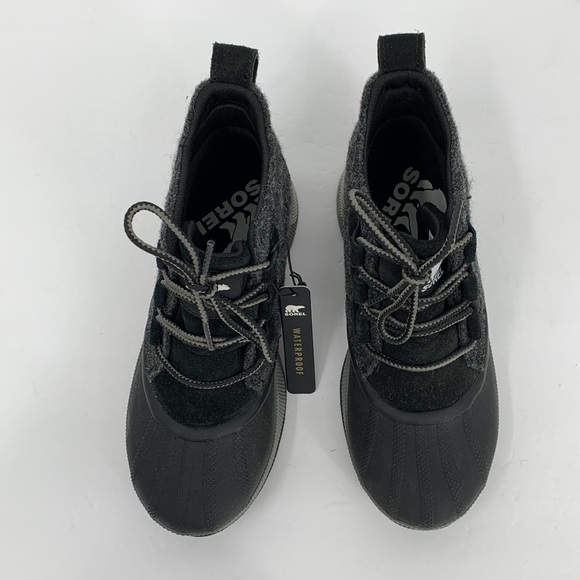 Sorel Out n About III waterproof winter boots lace-up ankle gray black new 6 - Picture 3 of 7